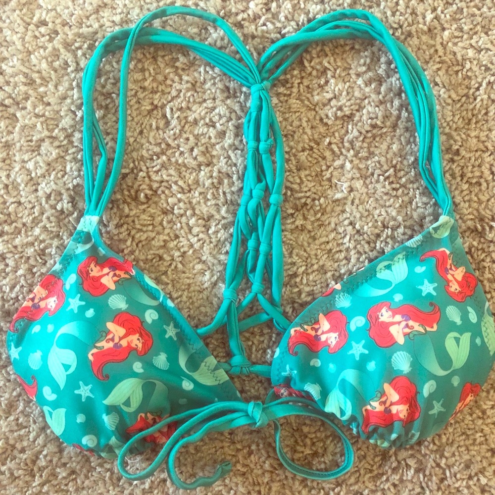 Little Mermaid Print Bikini Top Disney